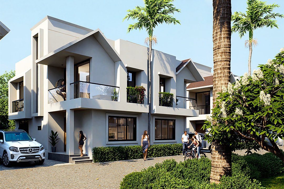 Tropical Modern White Villa