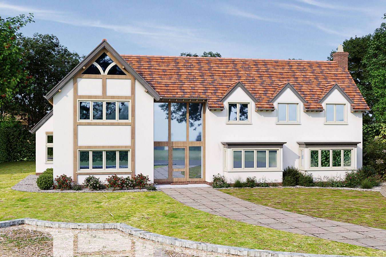 Tudor Timber Frame Home