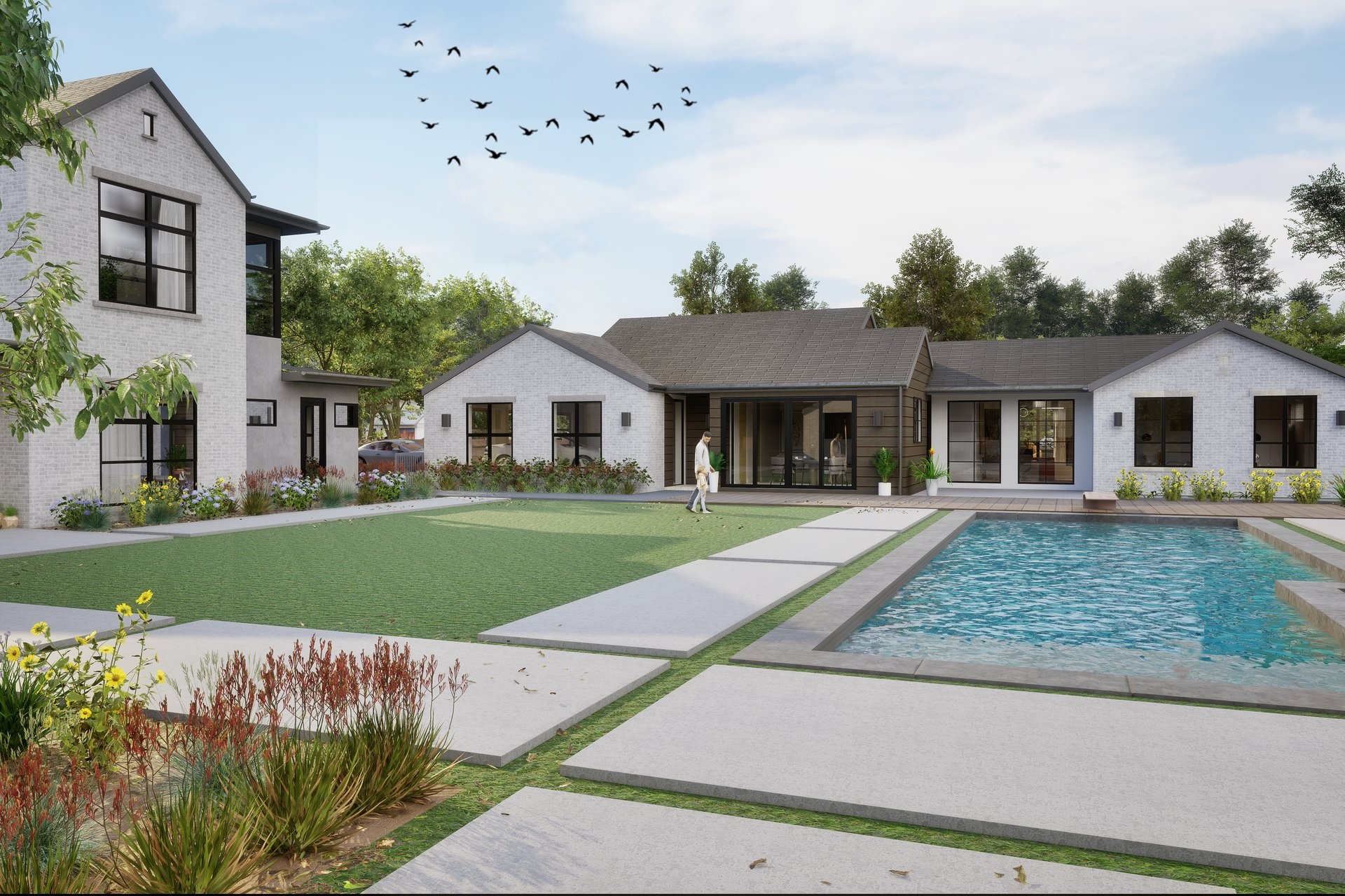 White Modern Farmhouse Estate — image 1