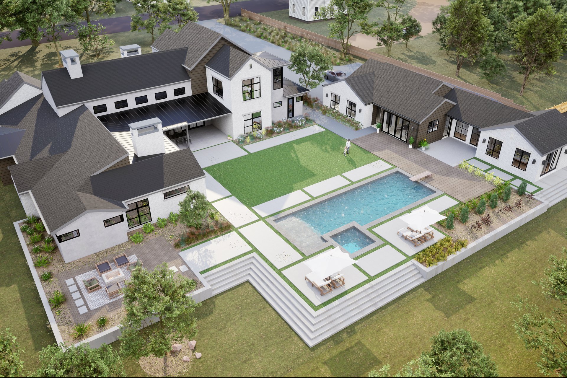 White Modern Farmhouse Estate — image 2