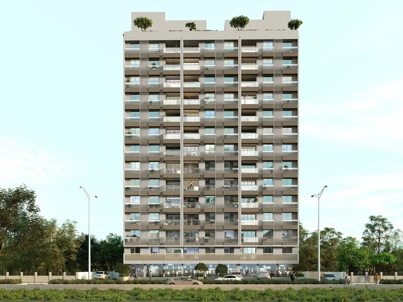 5 Highrise Tower — multi-family 3D rendering