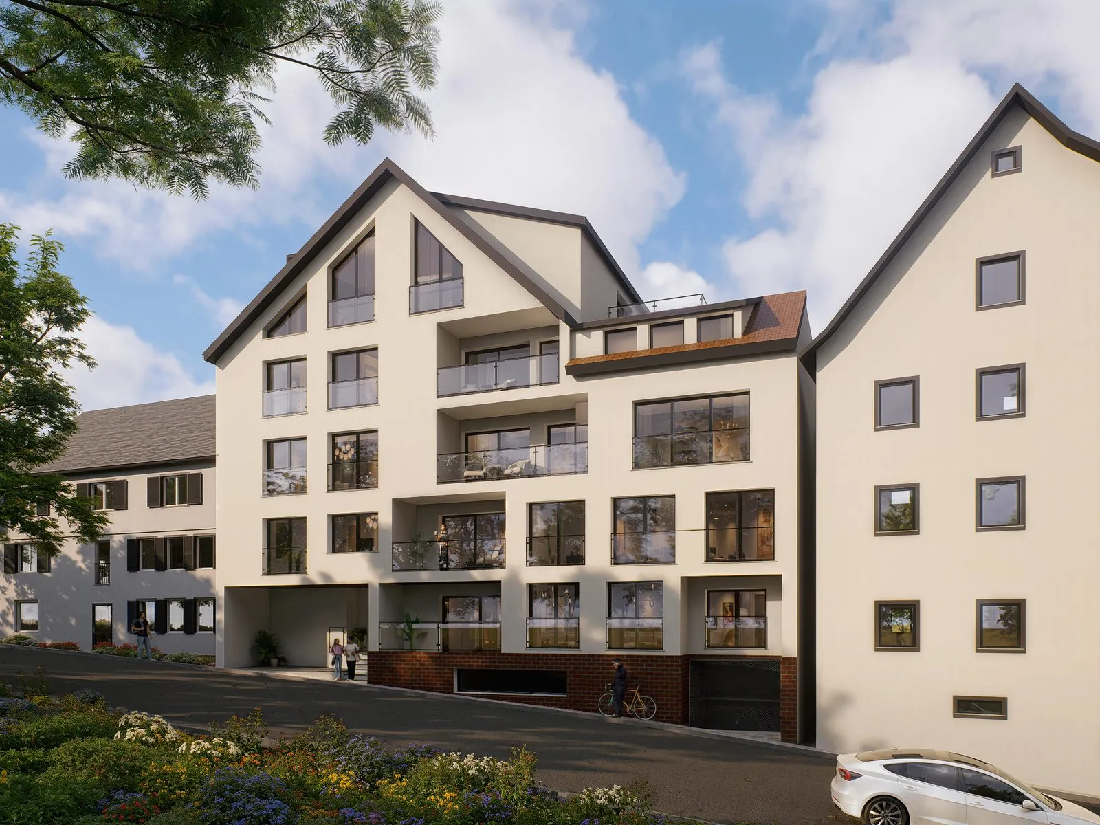 Five-Level Residence — Rendered Floor Plan Set — multi-family architectural visualization, view 15