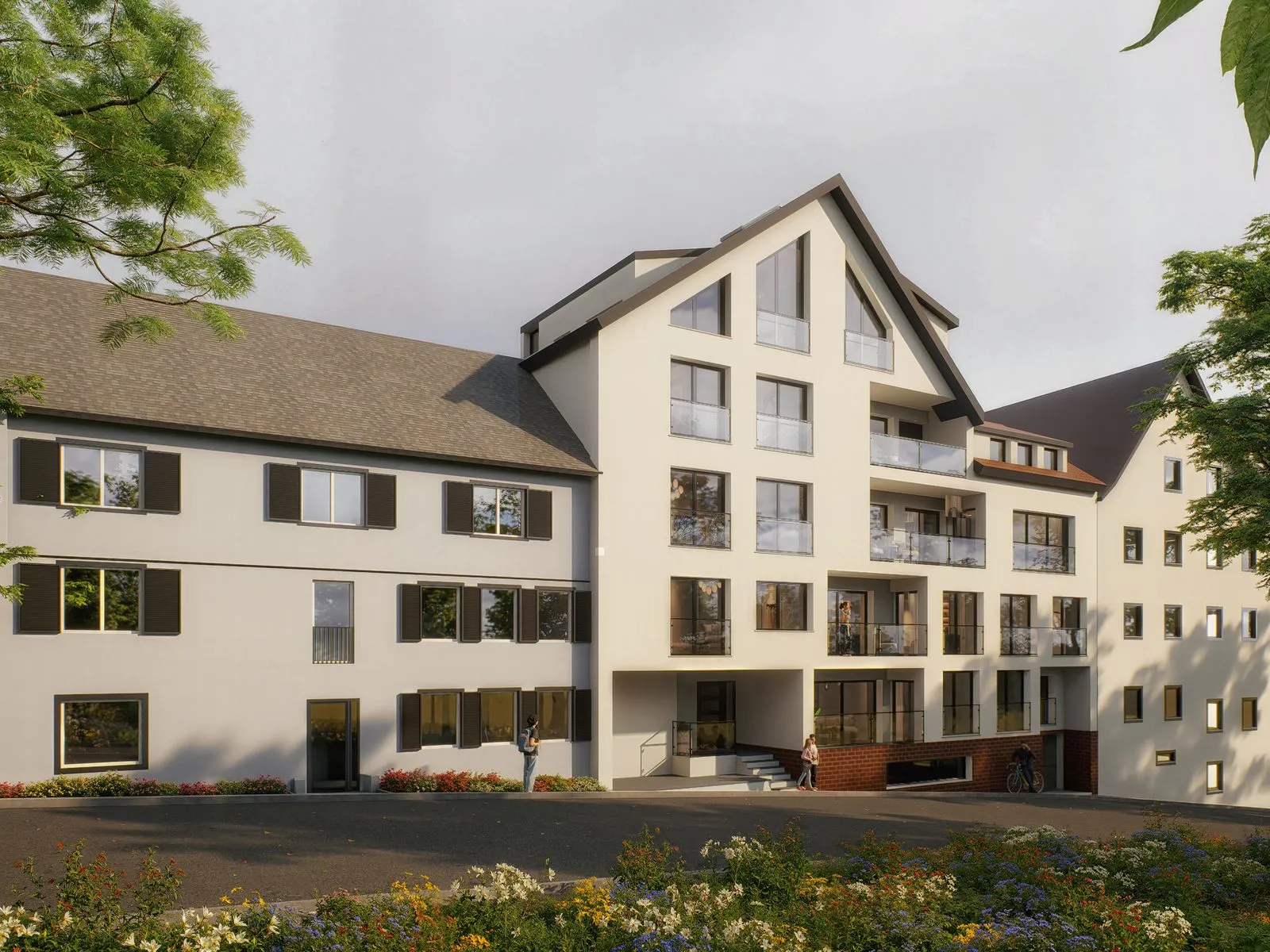 Five-Level Residence — Rendered Floor Plan Set — multi-family architectural visualization, view 16