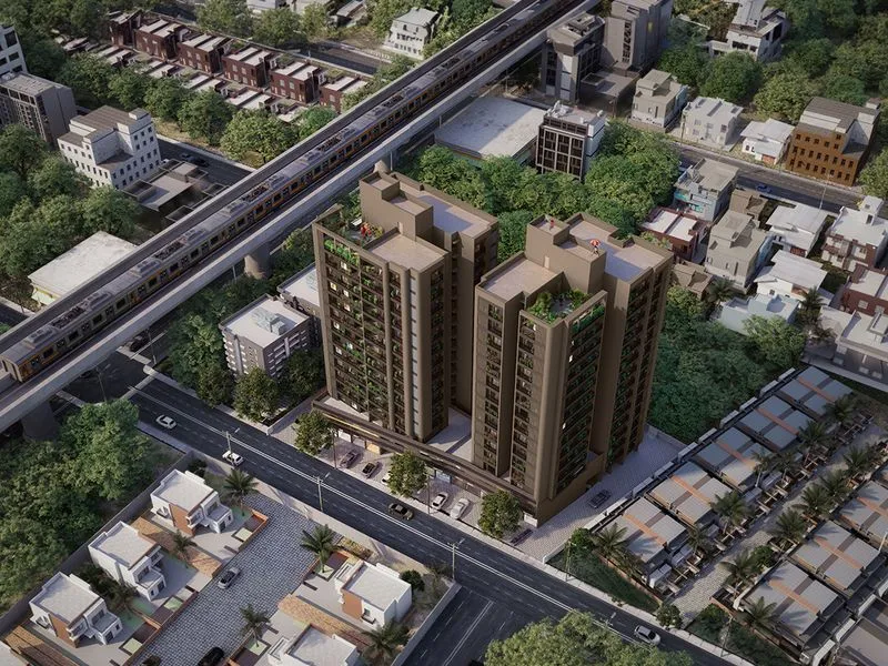 Nitinbhai Highrise Towers — multi-family 3D rendering