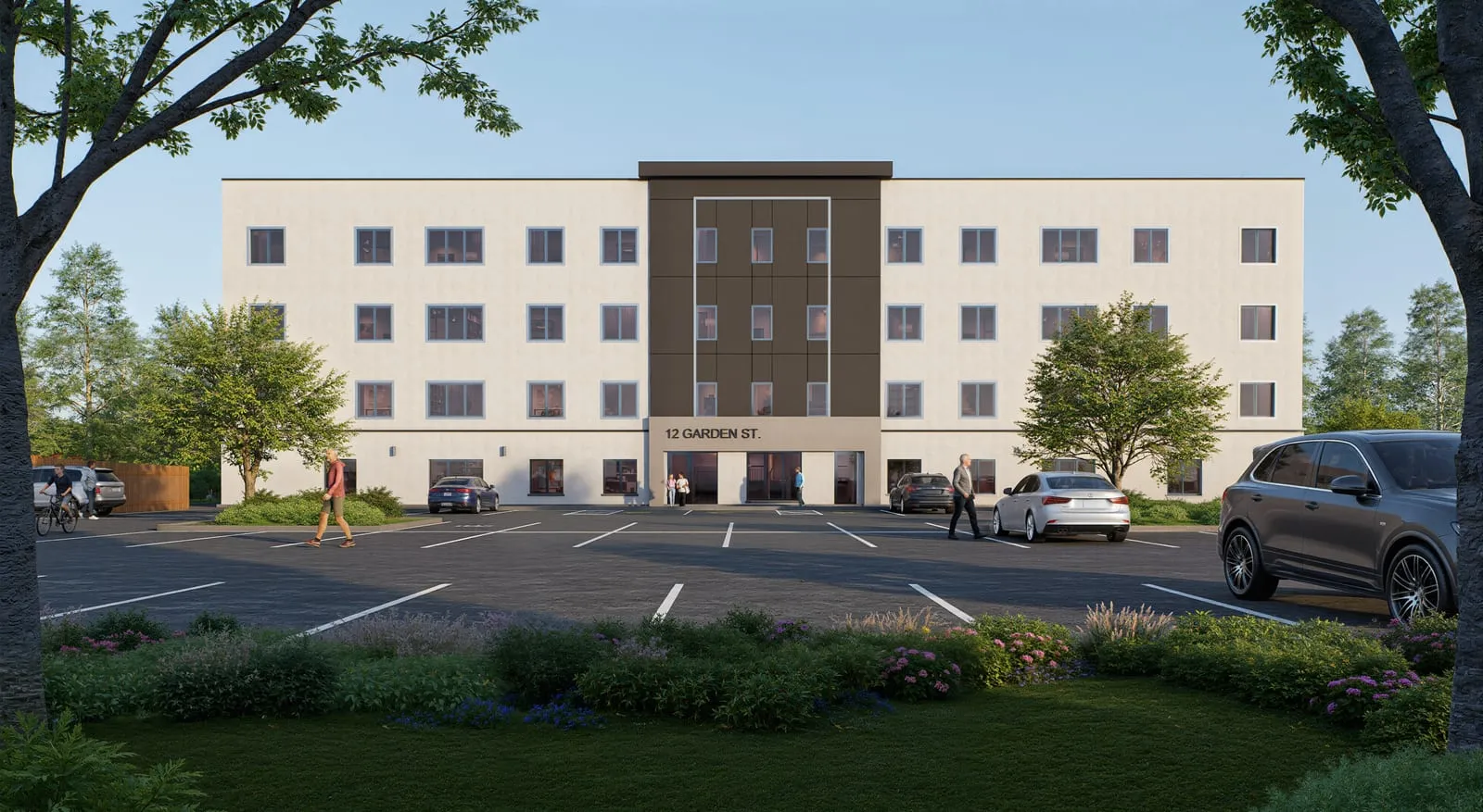 Multi-Family Residential Exteriors 2653 — multi-family architectural visualization, view 3