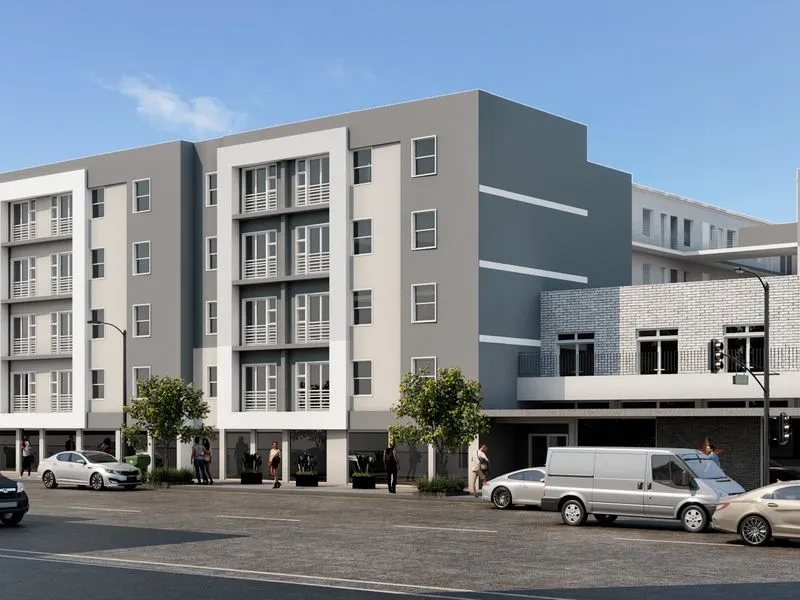 View Modern Apartment — multi-family 3D rendering