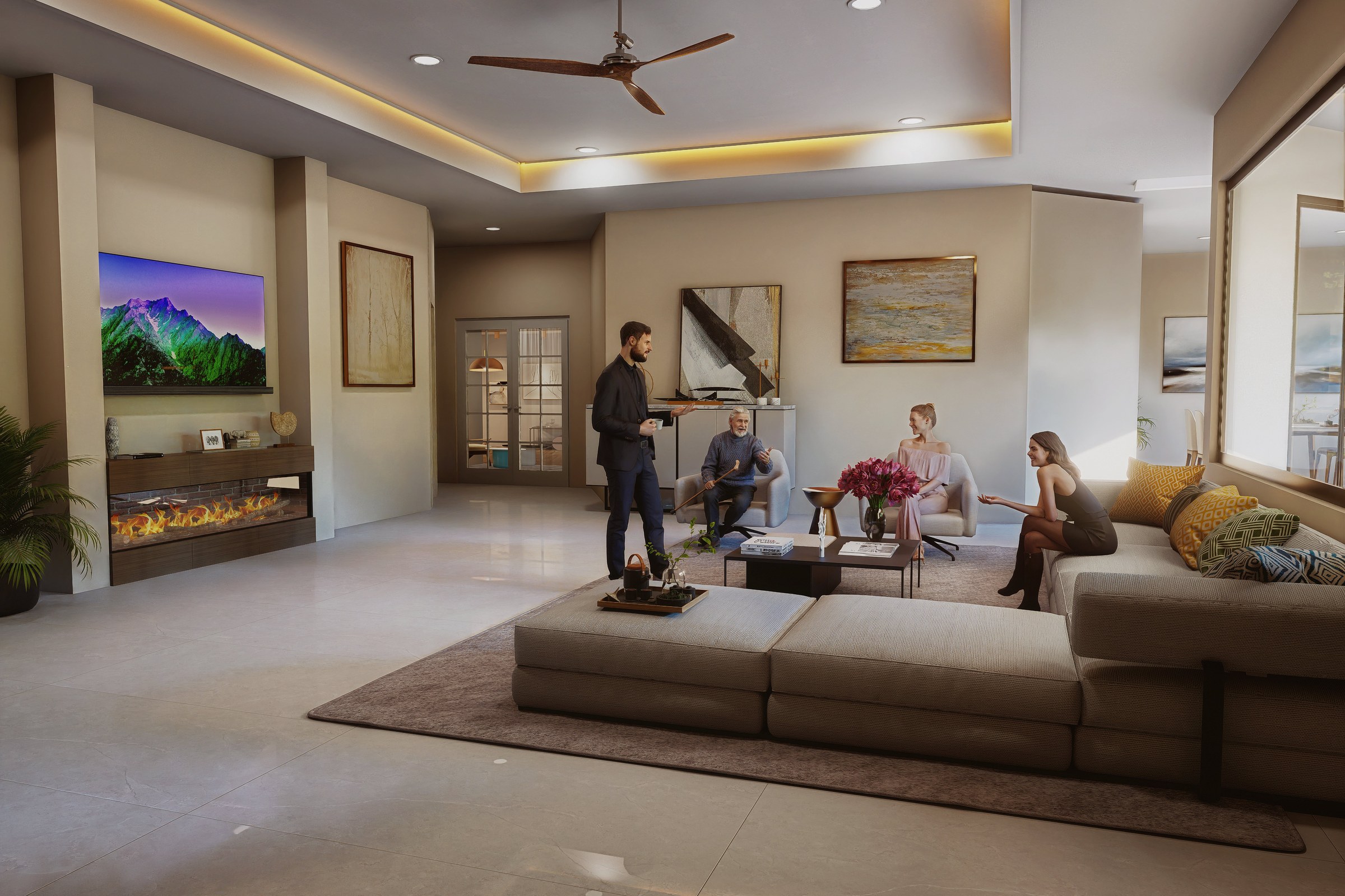 111 Grand Room Living