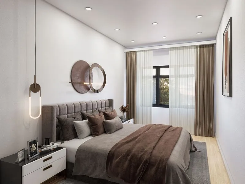 112 Bedroom — residential 3D rendering