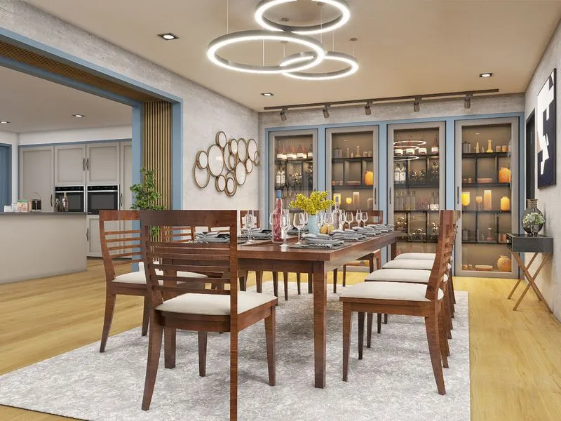 Disano Dining Room Contemporary — residential 3D rendering