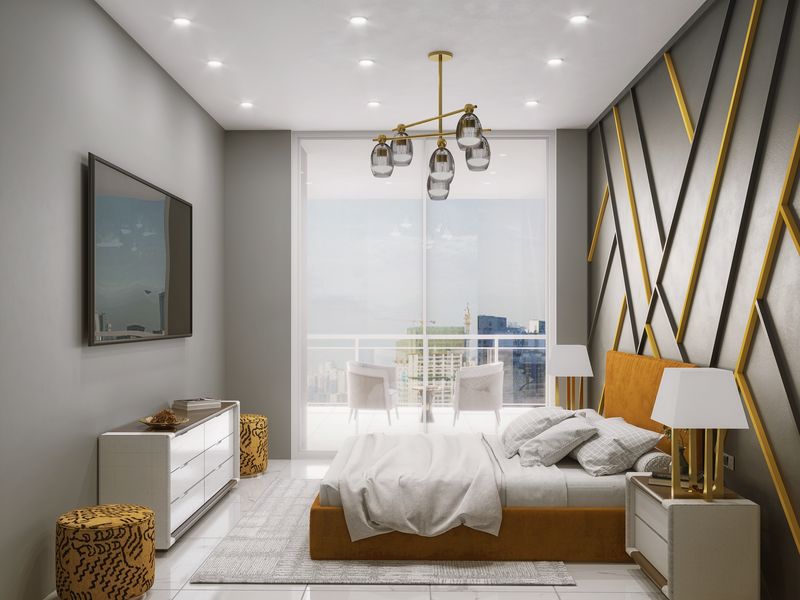 Luxury Guest Bedroom Gold Accents