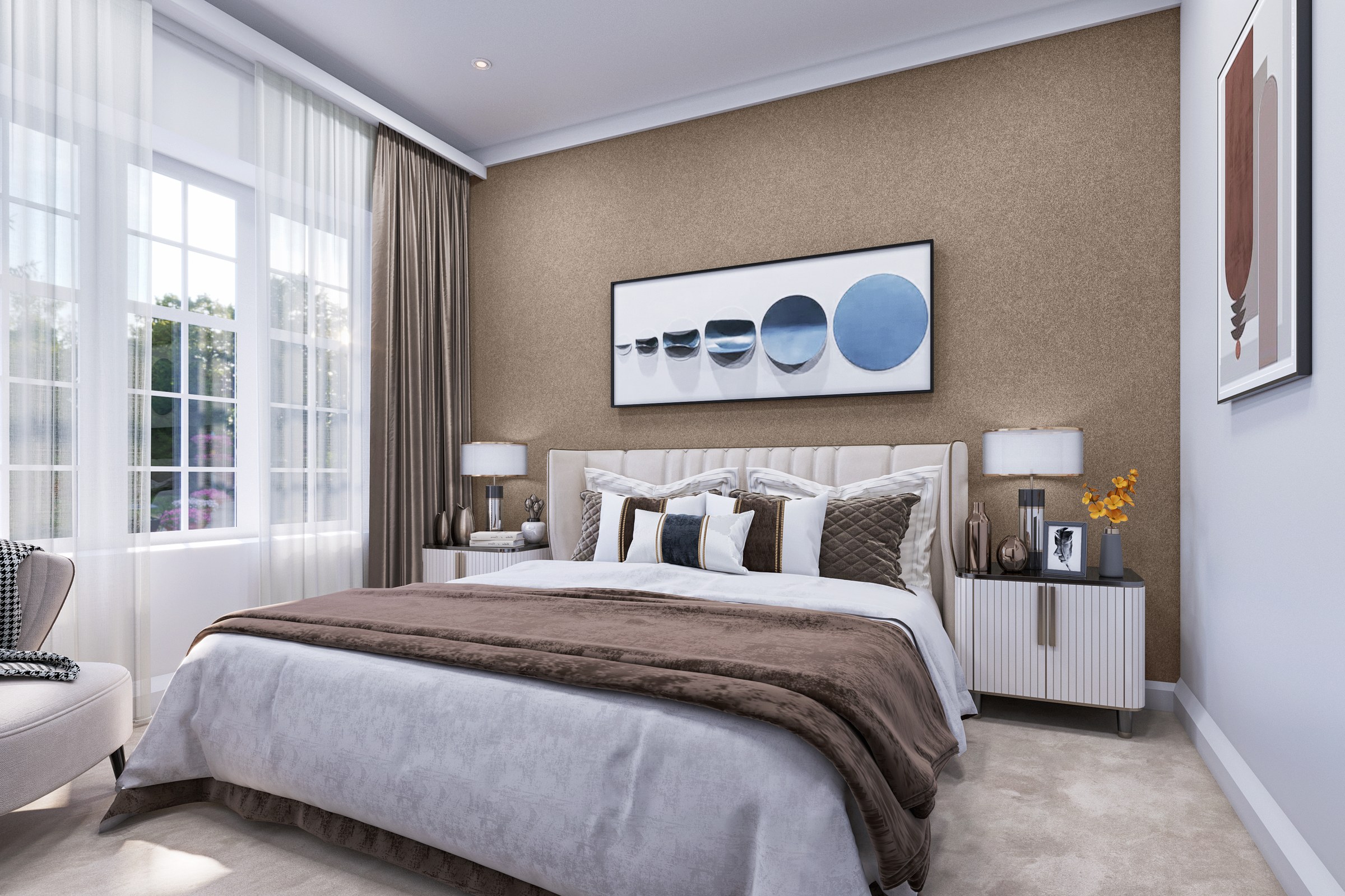 Luxury Master Bedroom Accent Wall