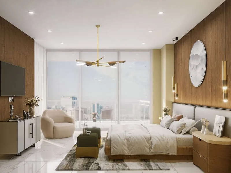 Luxury Master Bedroom Gold Pendant