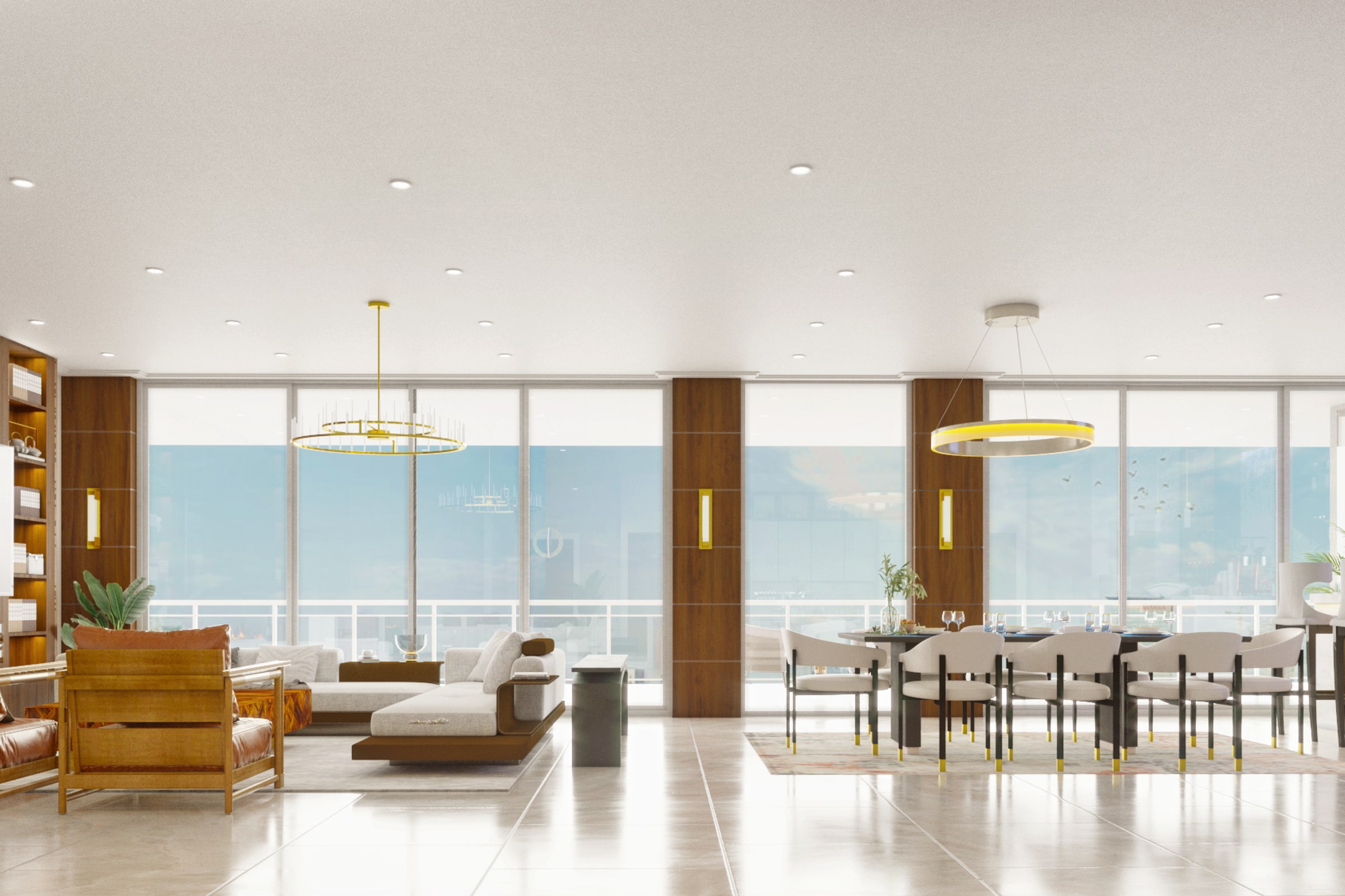 Luxury Penthouse Family Room