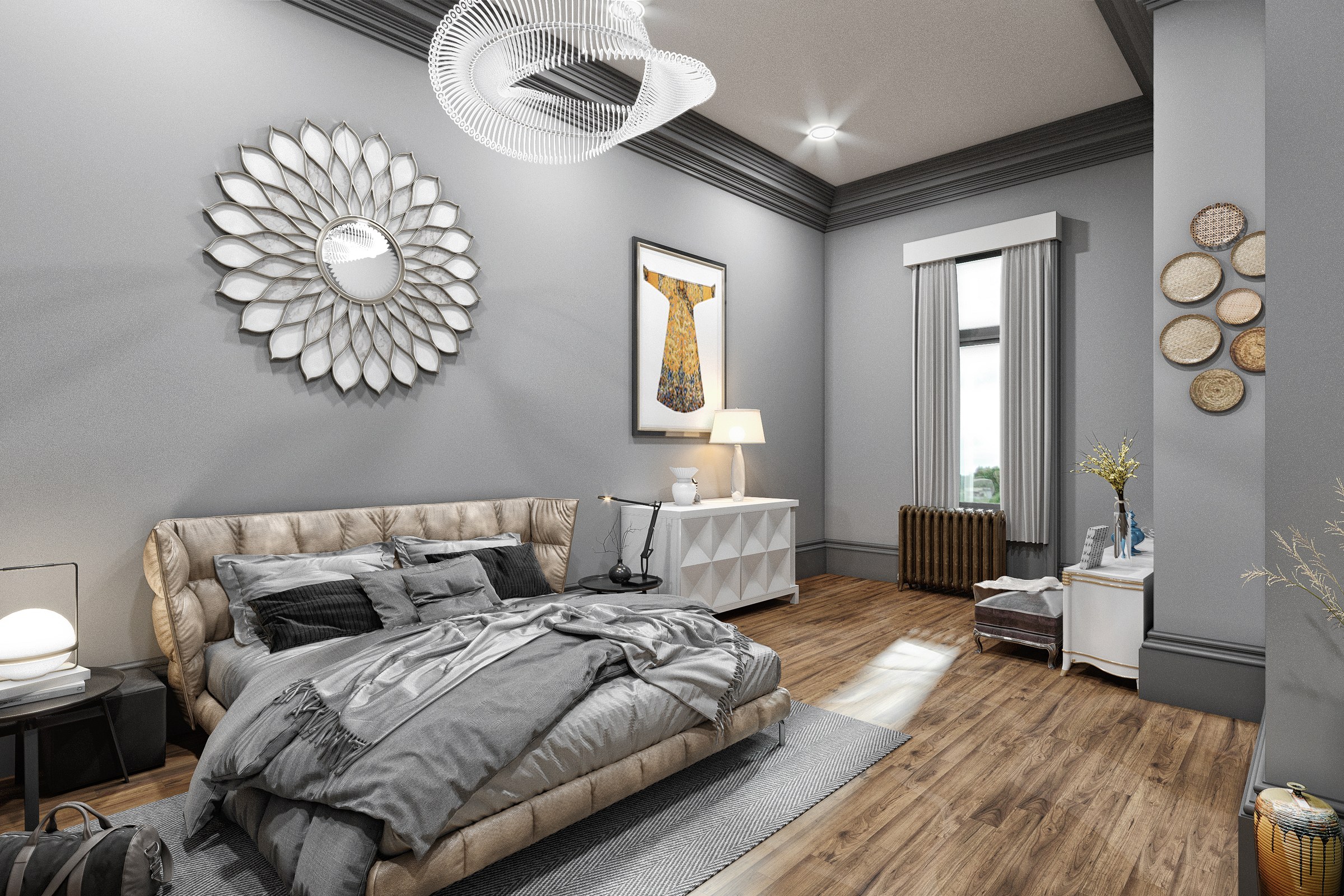 Transitional Master Bedroom