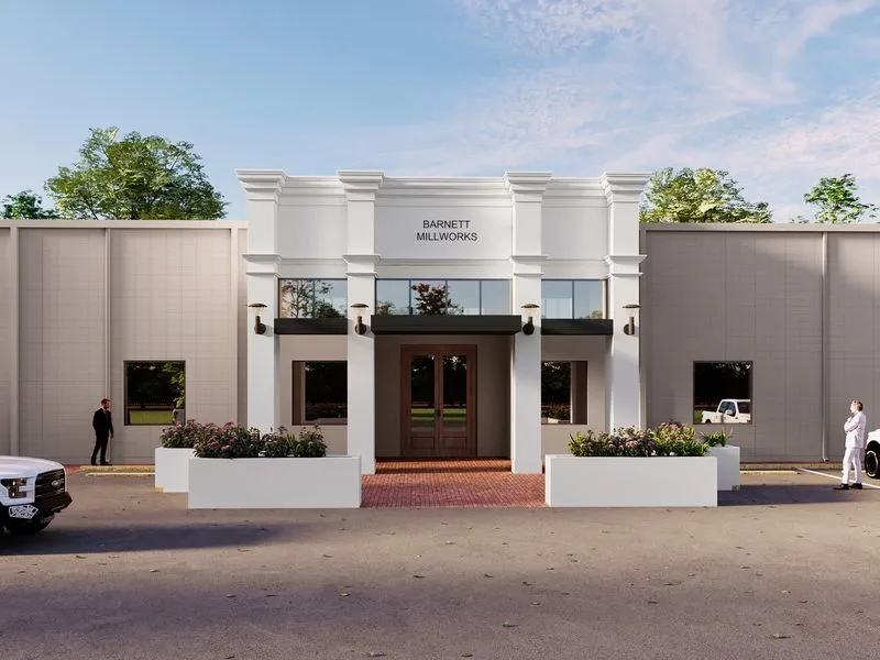 Barnett Millworks Showroom — retail 3D rendering