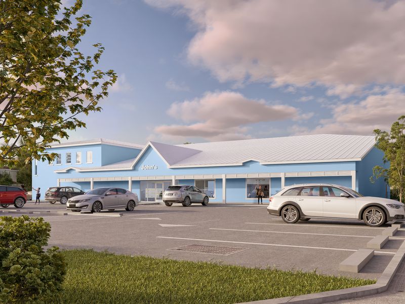 Blue Coastal Retail Building