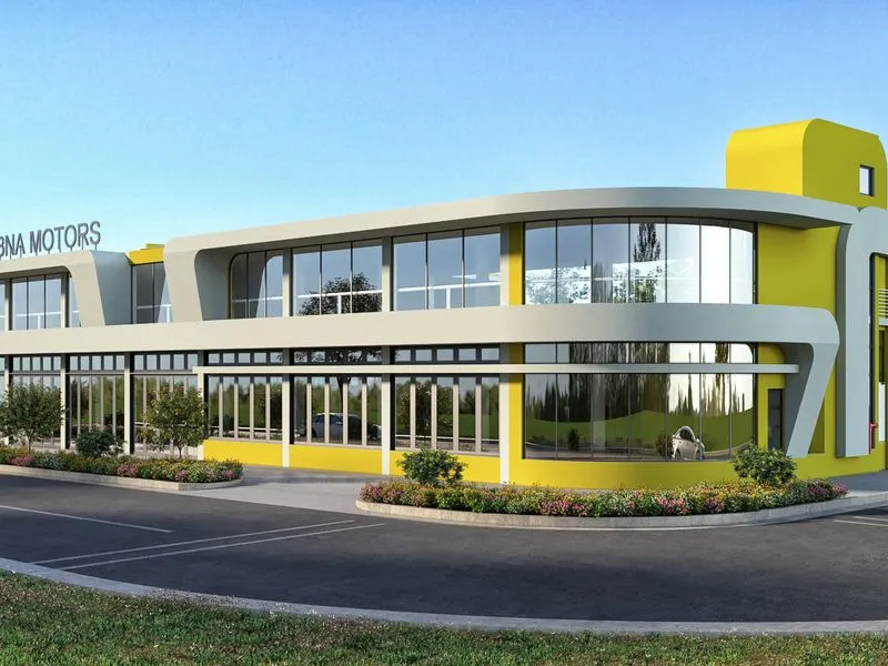 Bna Motors Showroom — retail 3D rendering