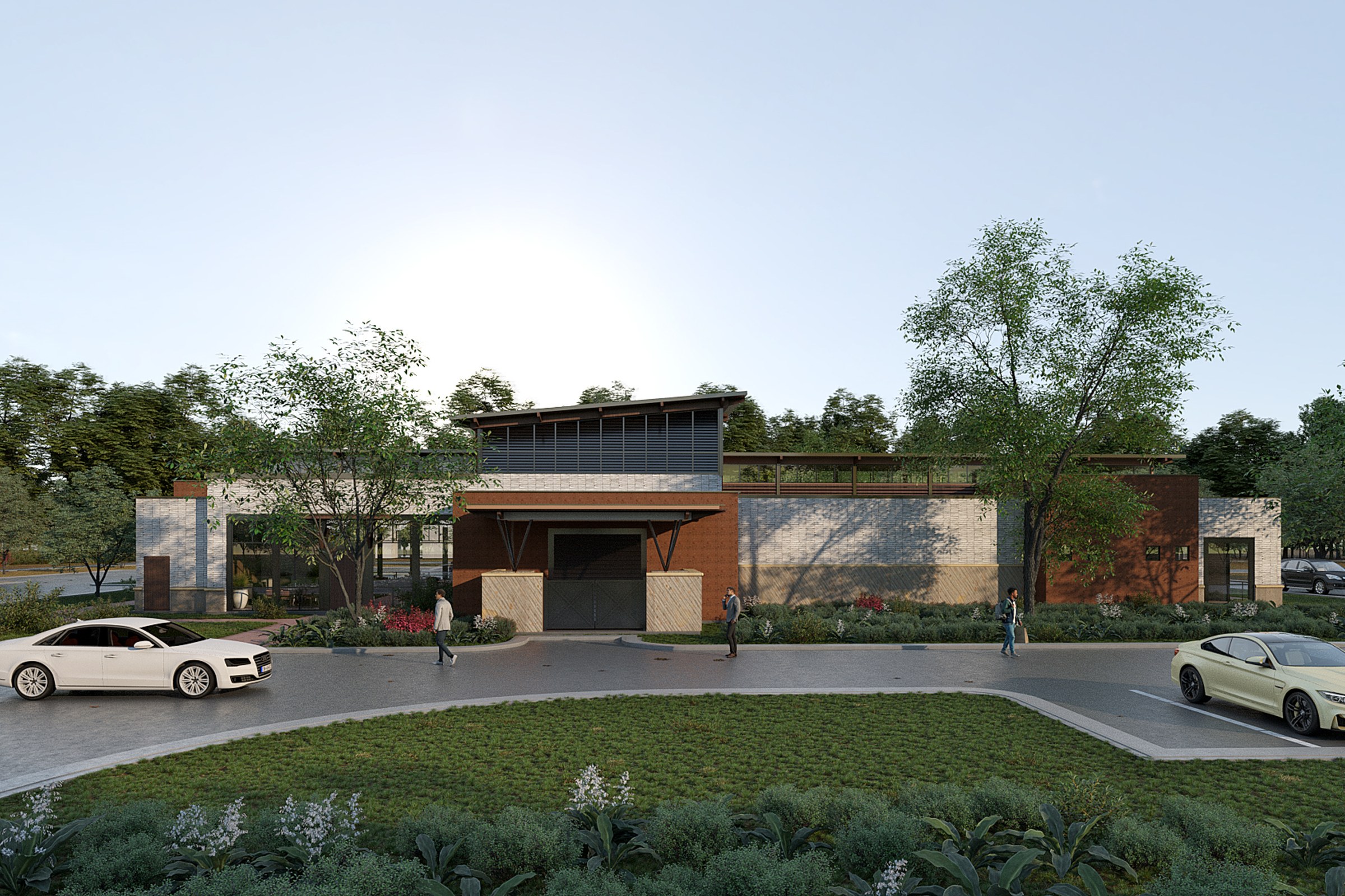 Brick Metal Retail Center