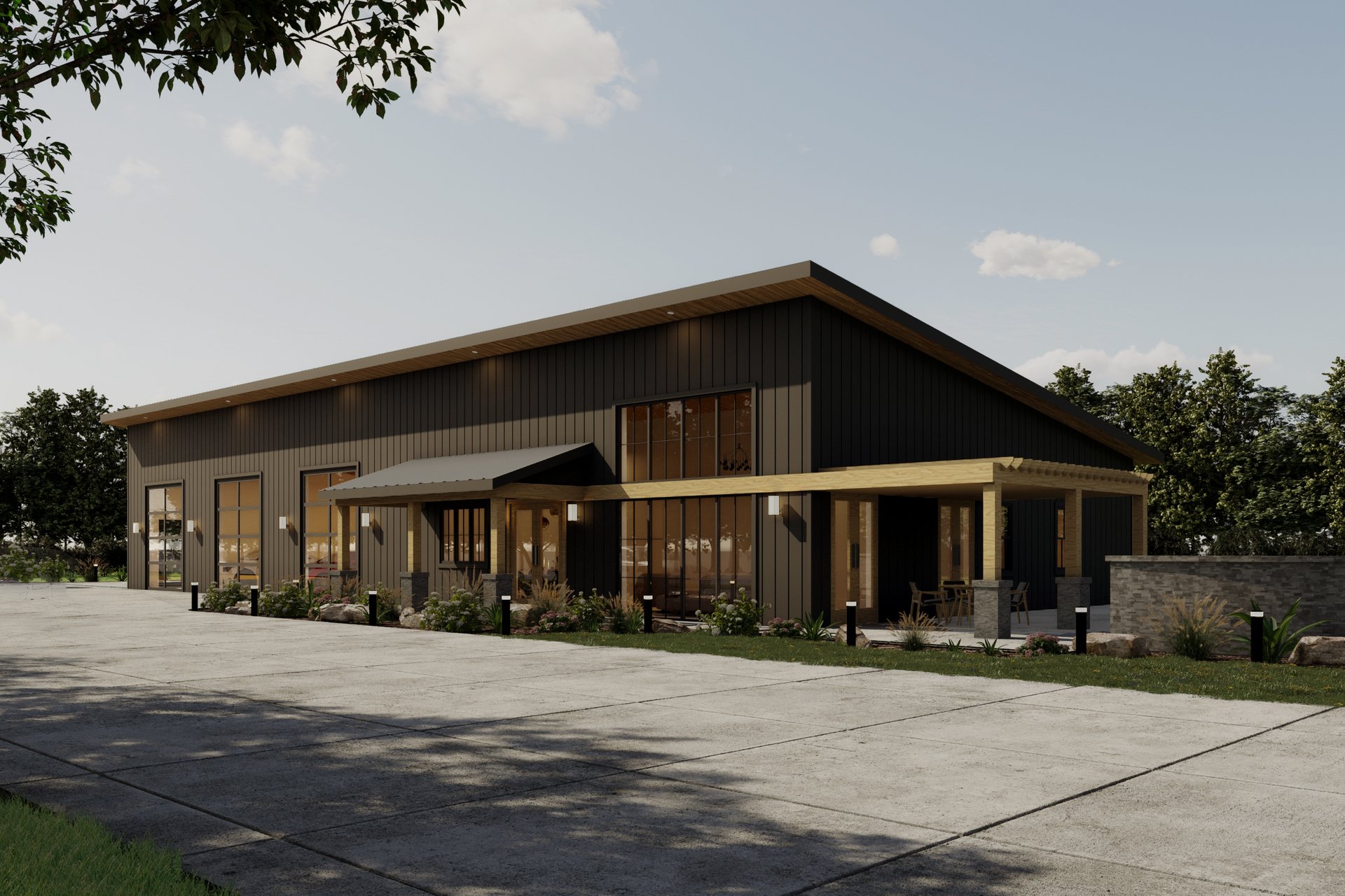 Dark Barndominium Retail — image 1