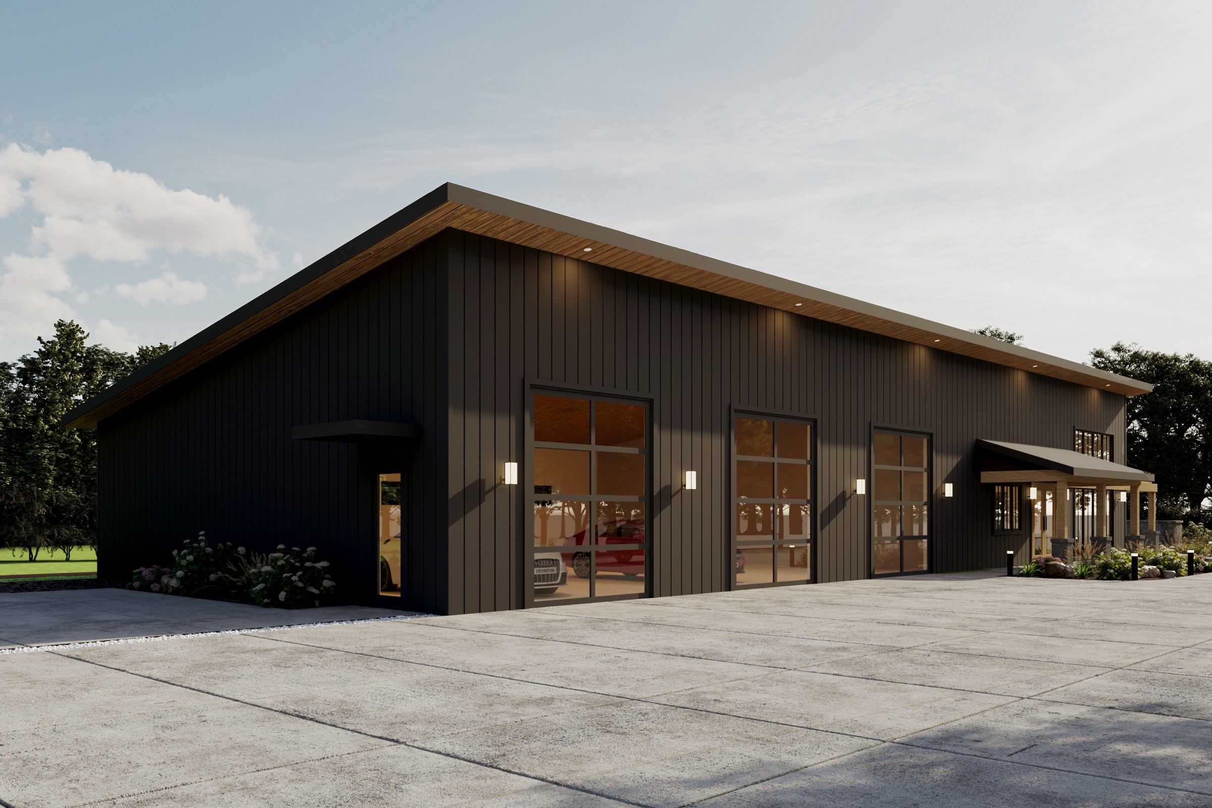 Dark Barndominium Retail