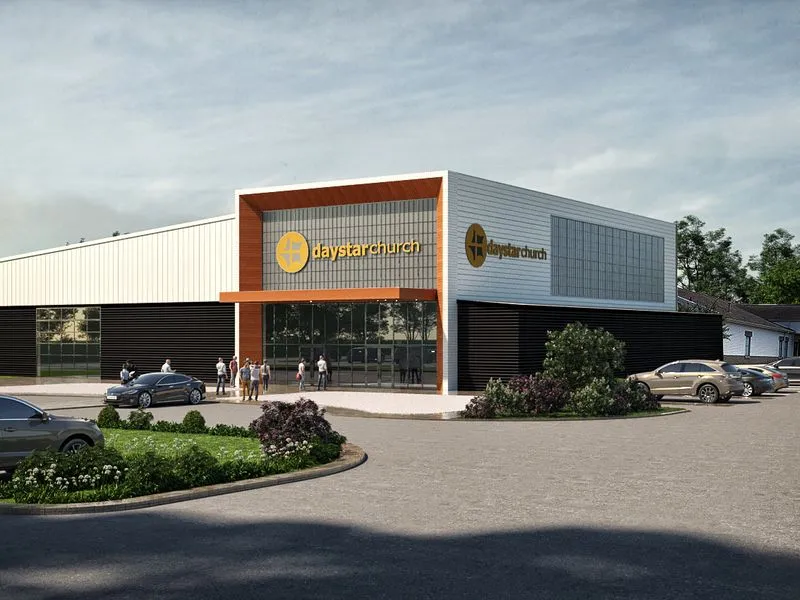 Daystar Church — retail 3D rendering