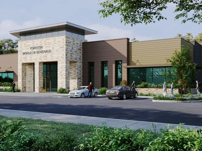 Forsyth World of Beverage — retail 3D rendering