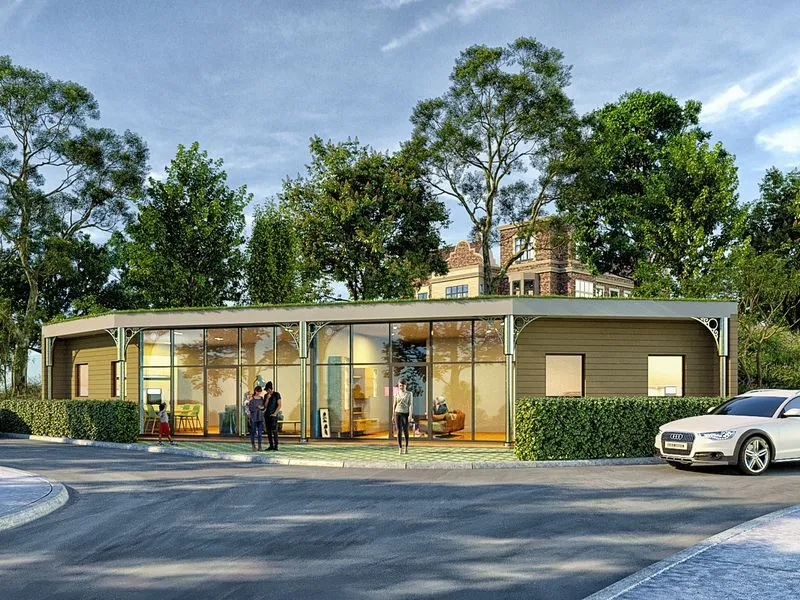 Highfield House — retail 3D rendering