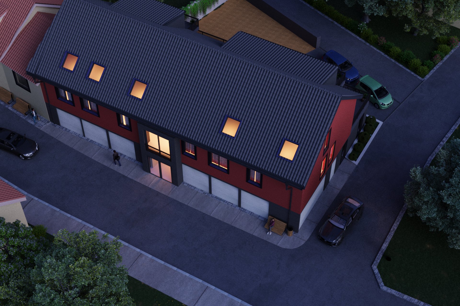 Red Stucco Mixed Use — image 1