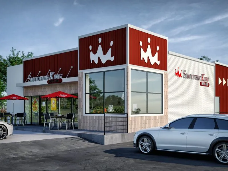 Smoothie King Drive Thru — retail 3D rendering