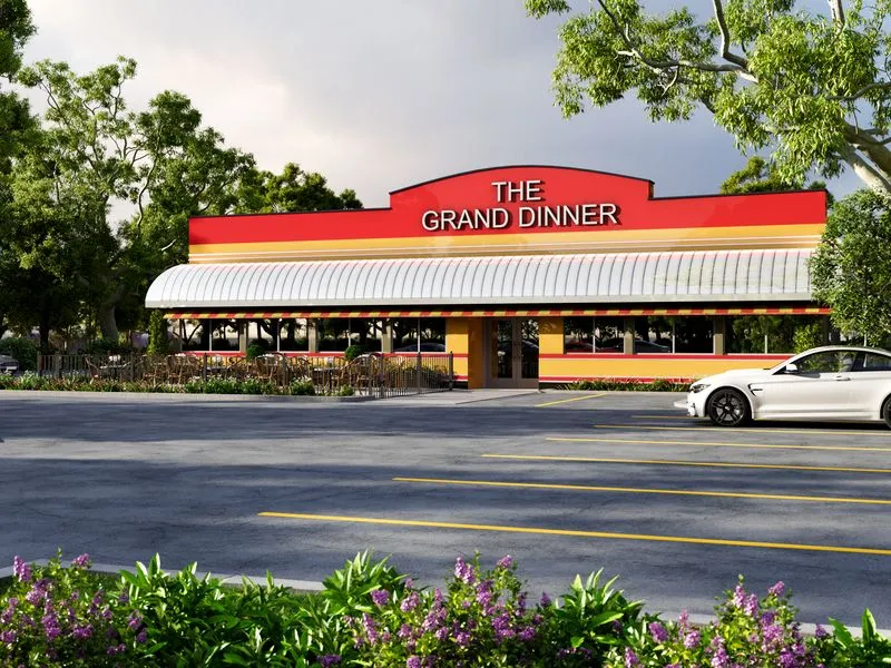 The Grand Dinner Diner — retail 3D rendering