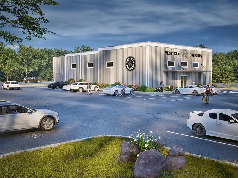 Westican Outdoors Retail Store — retail 3D rendering