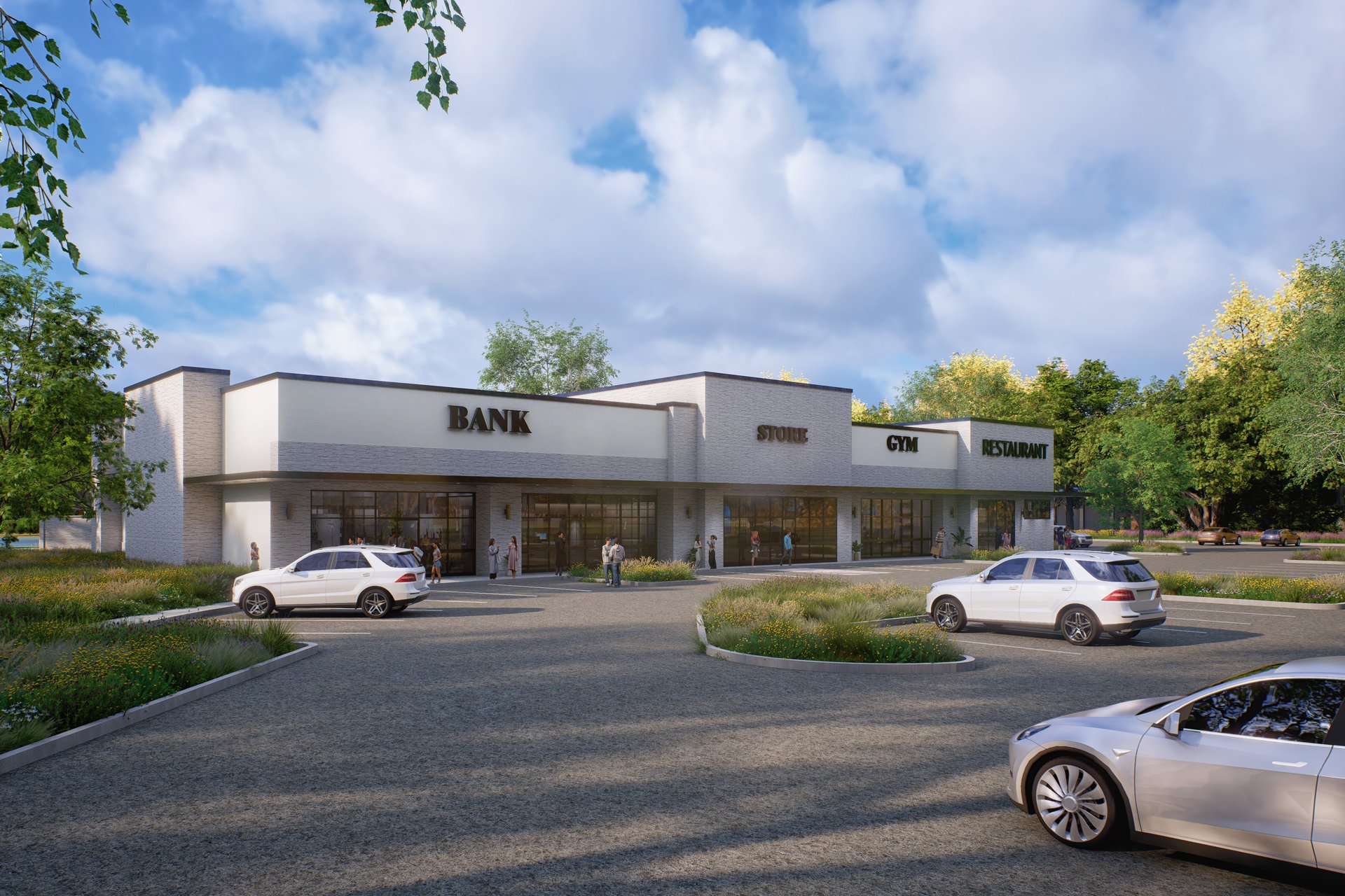 White Brick Strip Mall — image 4