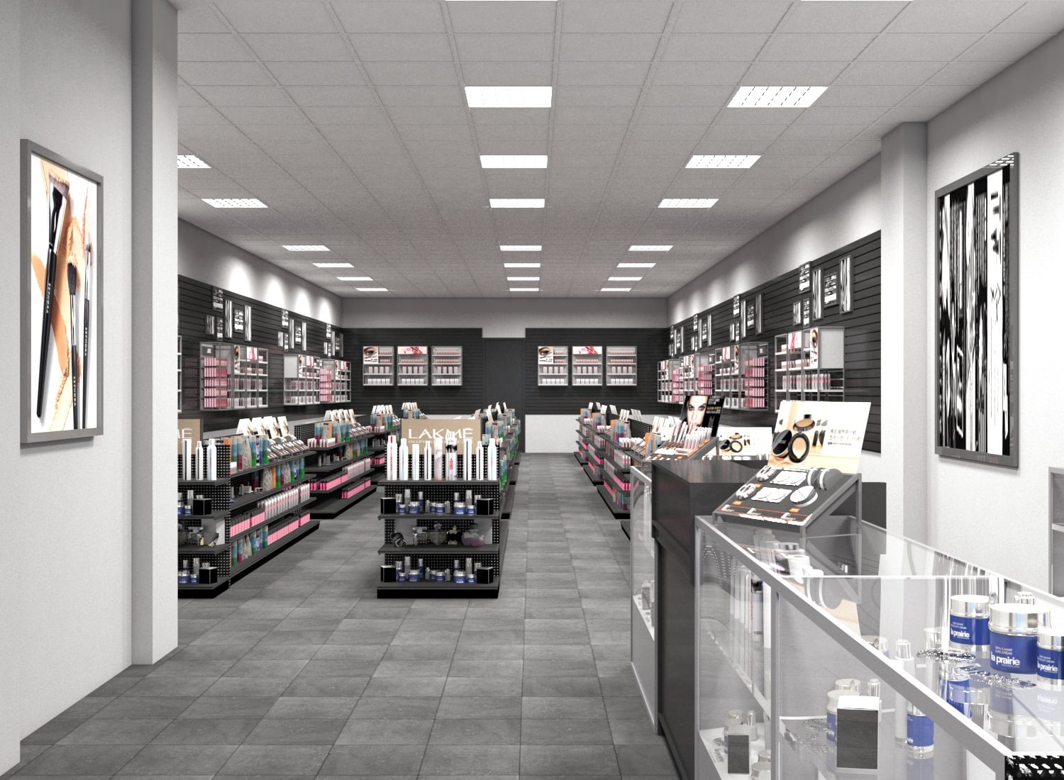Beauty Supply Store Interior Rendering