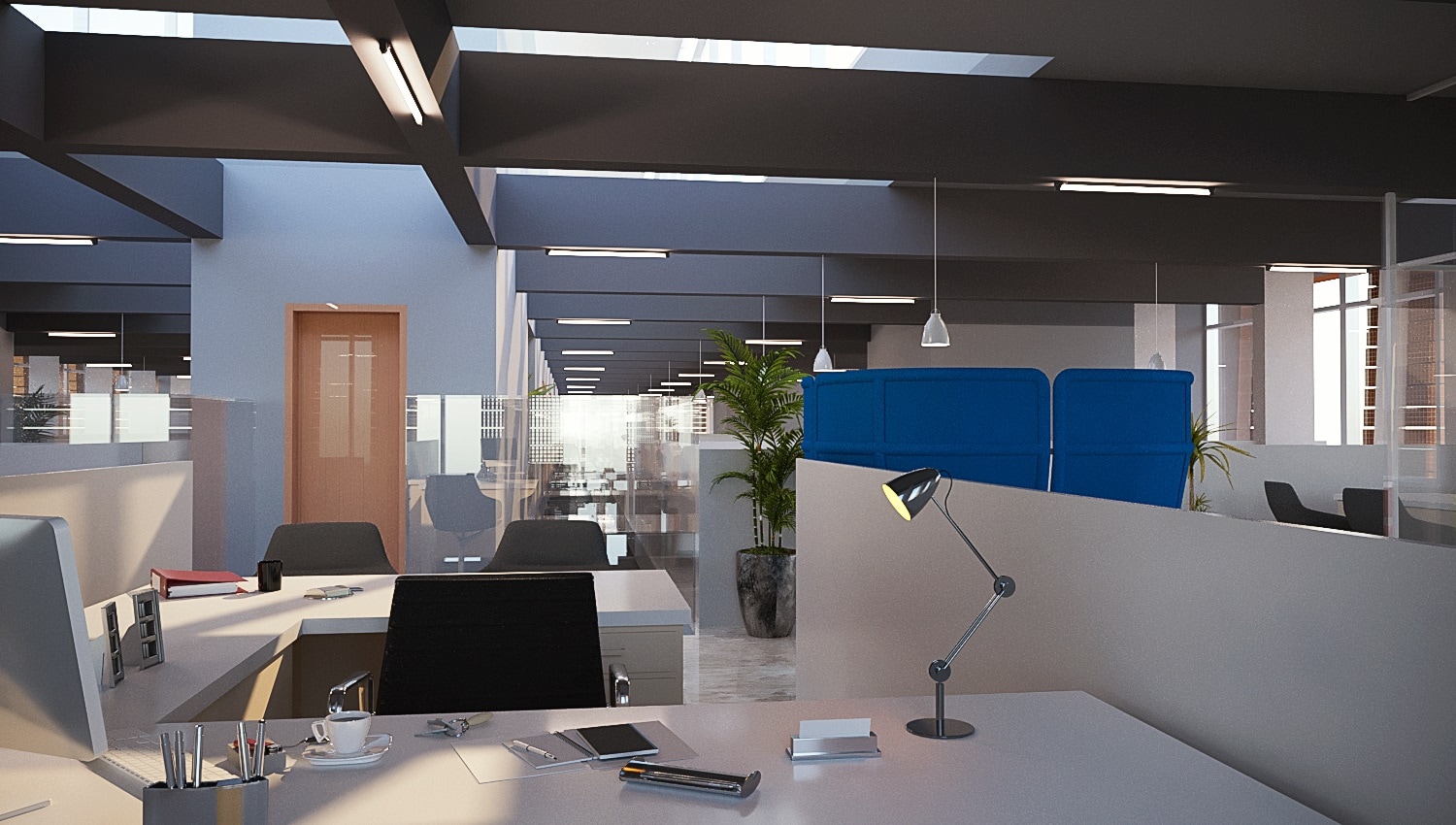Commercial Office Interior Rendering