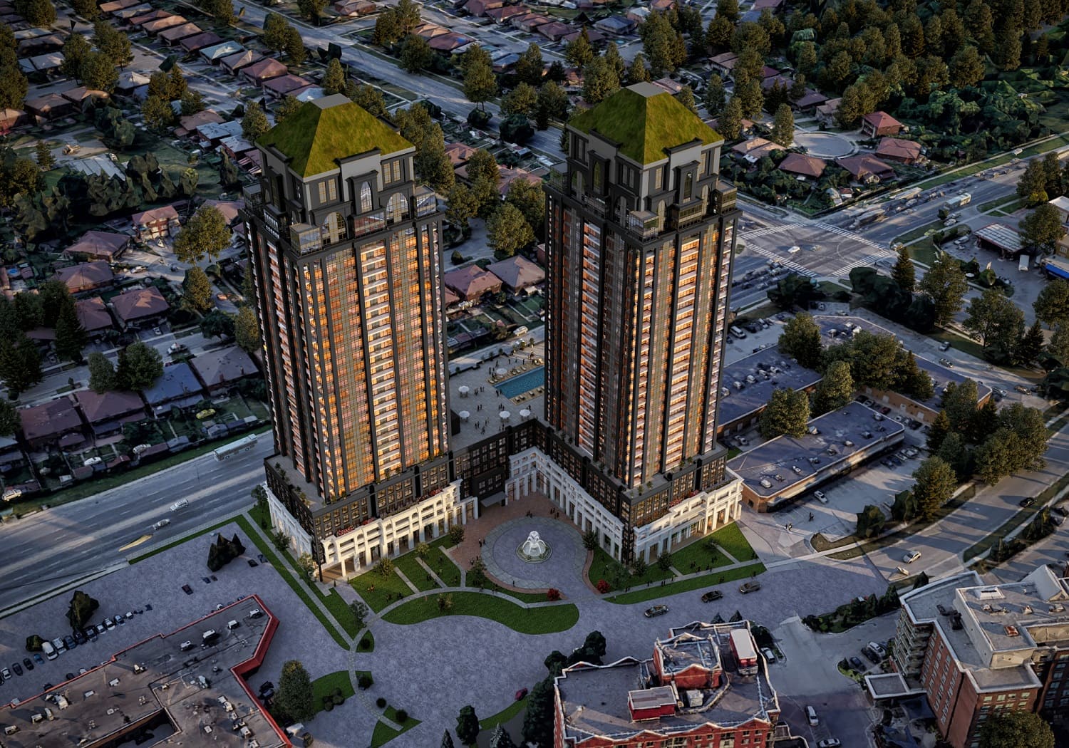 High Rise Building Exterior 3D Visualization