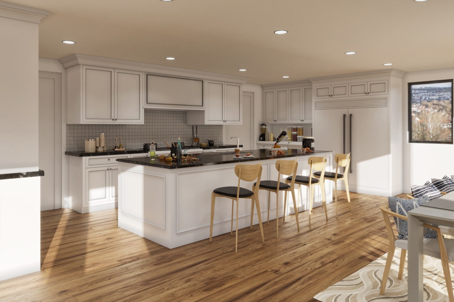 Residence Kitchen View 1 Interior Rendering in CT, USA