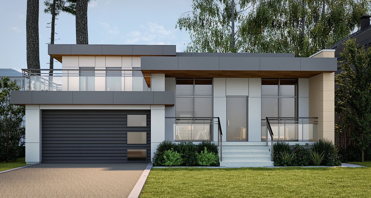 3D Exterior House Rendering