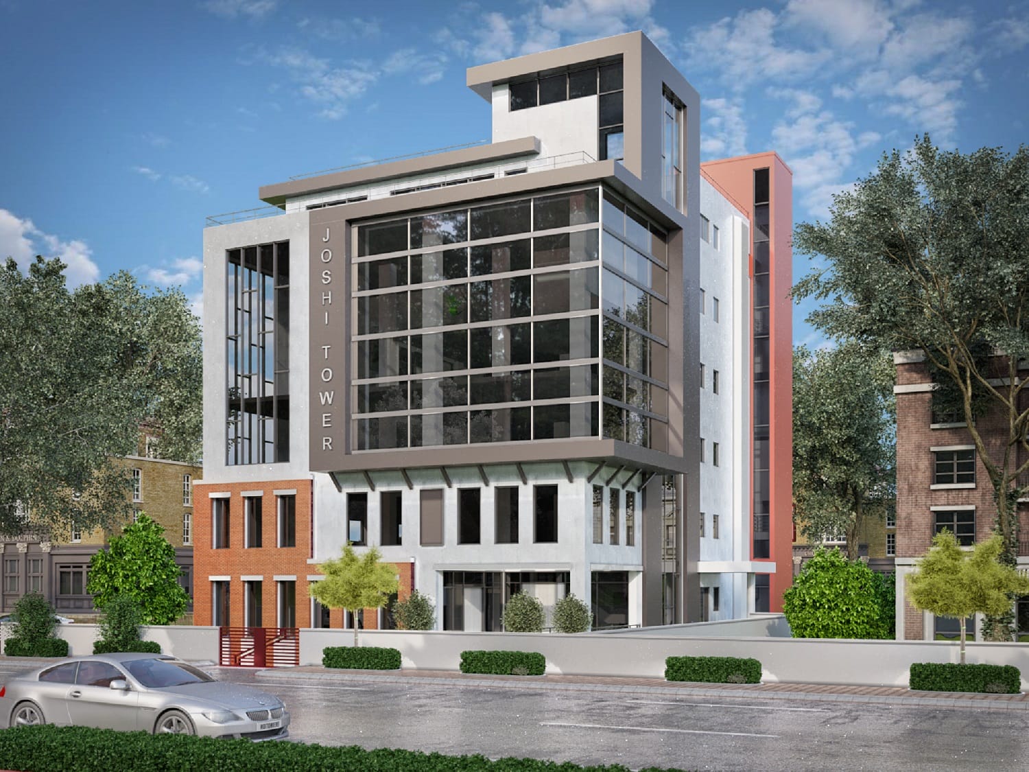 Commercial Apartment Exterior Rendering
