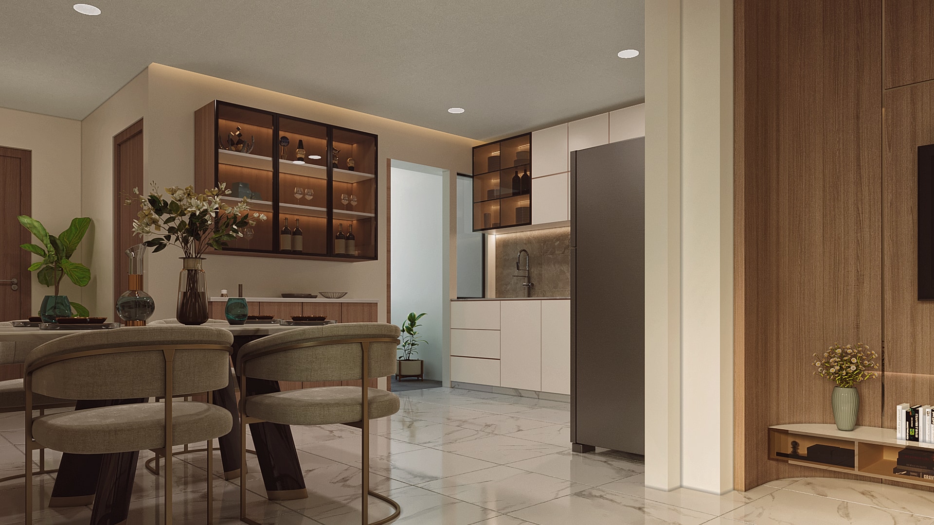 Apartment Kitchen Interior Visualization