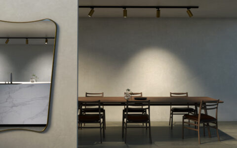 Office Diner Area Interior Rendering in the USA
